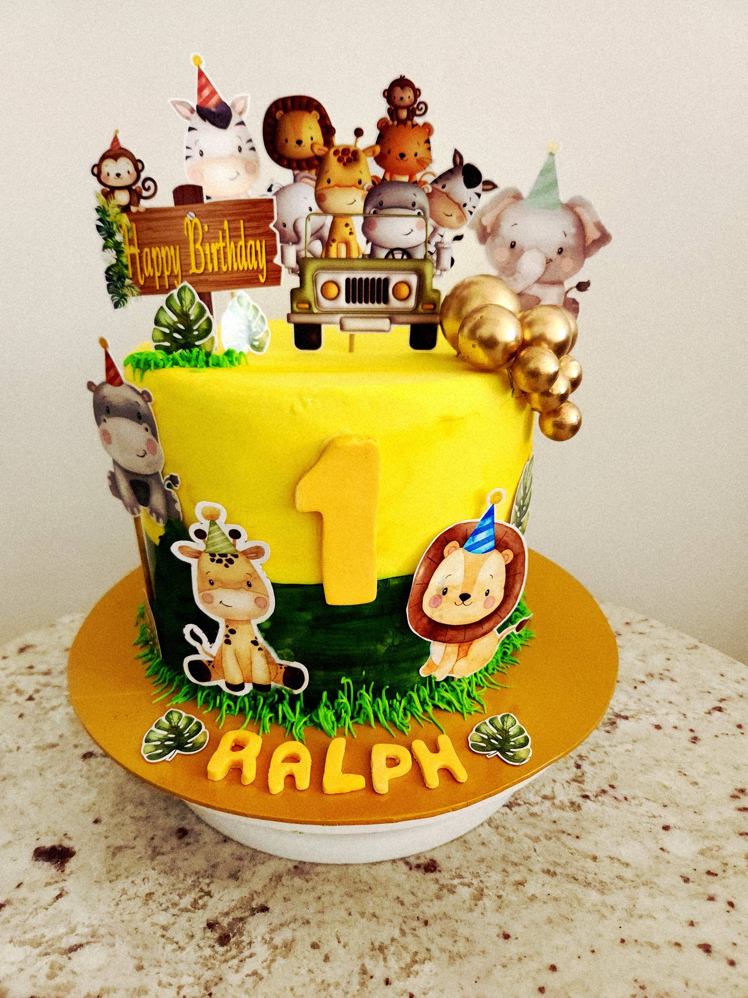 Custom celebration cake by Rovin's Cake